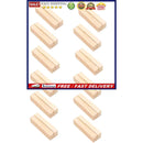 Wood Display Stands - Place Card Holder 12 Pack Wood Base Table Number Stan