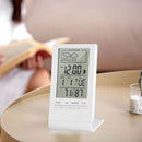 CX-220 Digital Thermometer Hygrometer Alarm Clock Weather Station (White)
