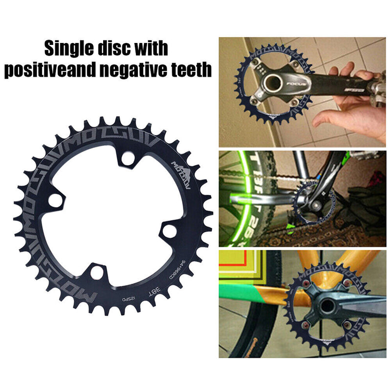 94+96BCD MTB Bicycle Crank Round Chainring Chain Wheel Crankset Plate (38T)
