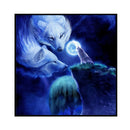 Full Cross Stitch 11CT Cotton DIY Wolf Stamped Needlework Craft Home Decora