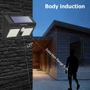 120LED Solar Two-Sided Motion Sensor Wall Lamp Outdoor Yard Security Light Newly