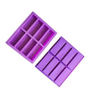 Silicone Purple 8-Cavity Rectangle Cake Mold BakingTray Mould T4C5 Ice Y8I1