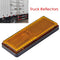 10pcs/set Rectangular Orange Adhesive Reflectors IP67 for Trailer Truck Caravan