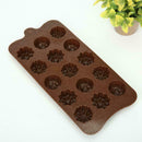 15-Cavity Silicone Flower Rose Chocolate Cake Soap Tray I0E2 Molds Ice Q7Z3 G8S6
