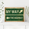 DIY Hand Painted Paint By Numbers Oil Canvas Picture Warning Sign Kit Ornaments