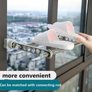 Adjustable Punch-free Space Saver Drying Rack Hanger Clothes Stand Window Frame