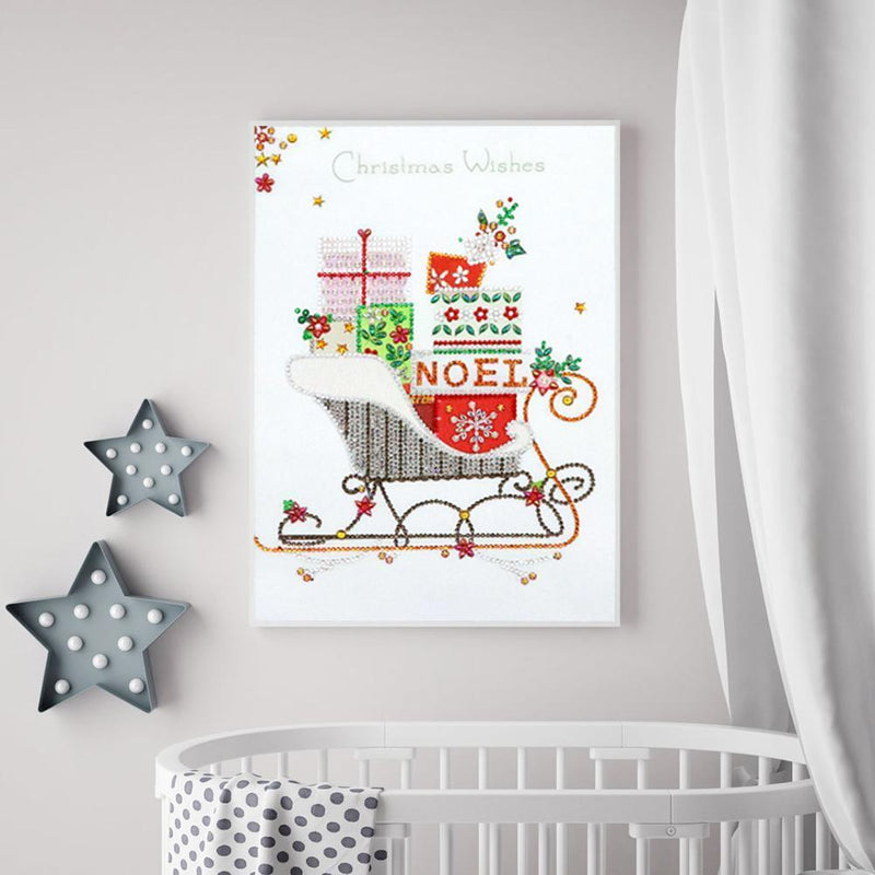 5D DIY Special Shaped Diamond Painting Sled Cross Stitch Mosaic Kits Needlework