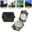 Foldable Luminous Compass Hiking Boating Survival Navigation Compass Gadgets