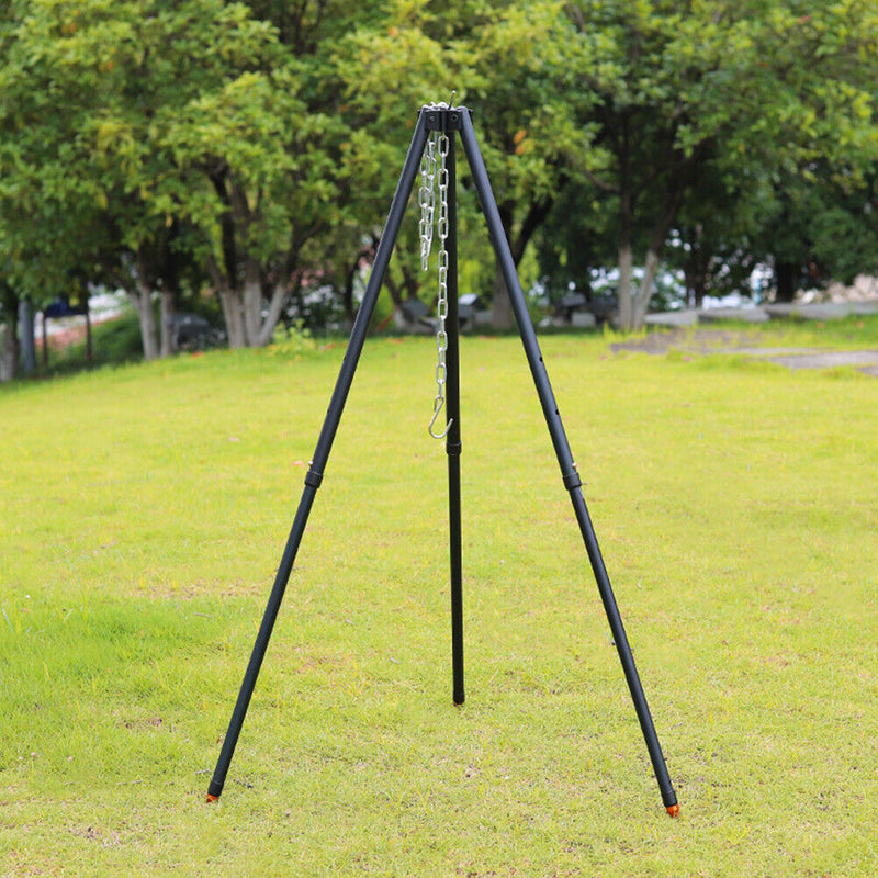 Durable Outdoor Large Bonfire Tripod Pot Hanging Chain Camping Picnic Supplies