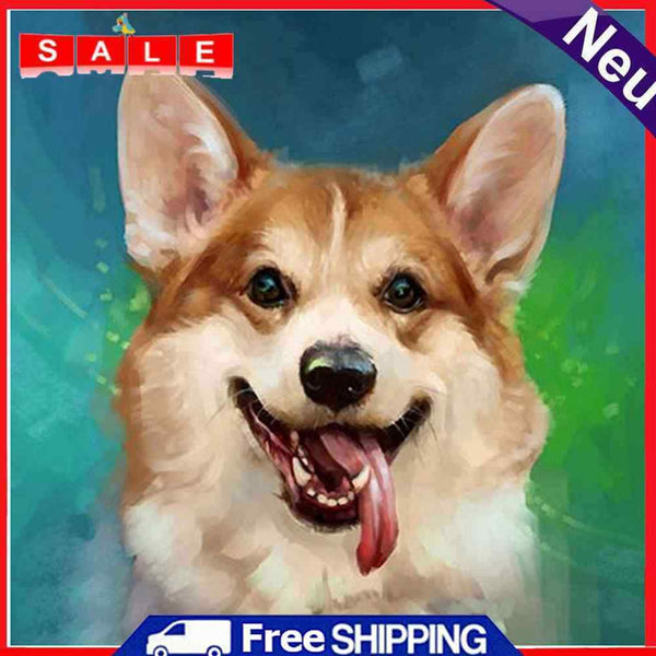 DIY 5D Embroidery Dog Animal Diamond Painting Cross Stitch Home Decoration Gift