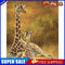 Oil Paint By Numbers Giraffe Mother Child on Canvas Digital Wall Art Handicraft