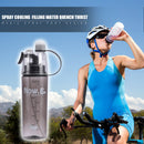 600mL Sport Spray Kettle Outdoor Cycling Camping Leakproof Water Drinking Bottle