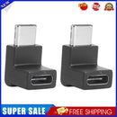 2pcs USB C Male to USB C Female Adapter Upward Downward Angled 90 Degree