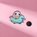 Cute Jewelry Sloth Koala Cat Lapel Pins Cartoon Animal Badge Enamel Brooch