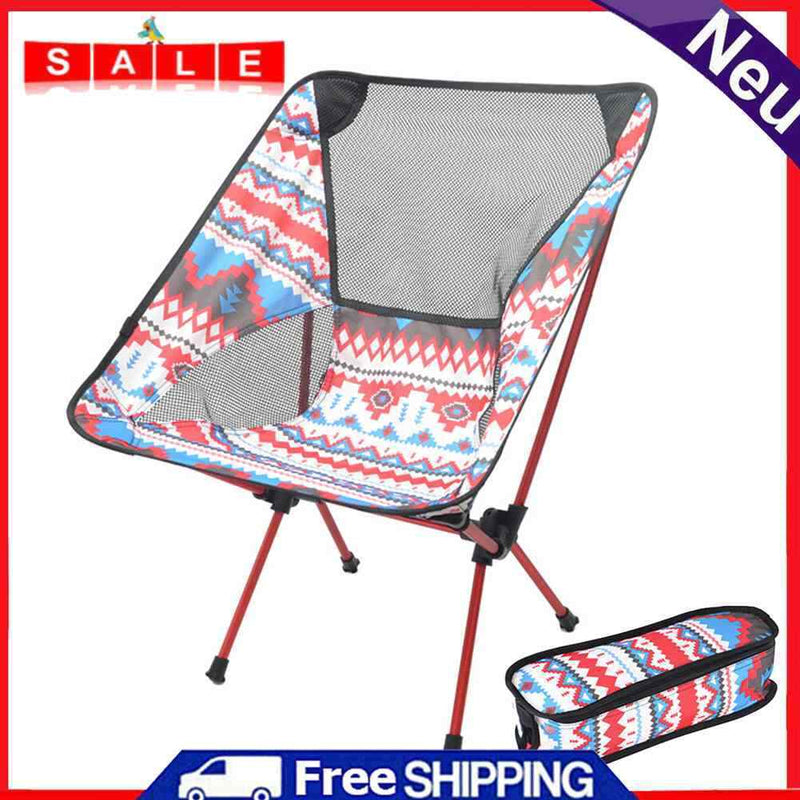 Ultralight Travel Camping Chair Folding Aluminum Outdoor Hiking BBQ Picnic Seat
