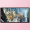 Canvas 11CT Wonderland Embroidery Kit Printed Still Life Cross Stitch DIY Gift