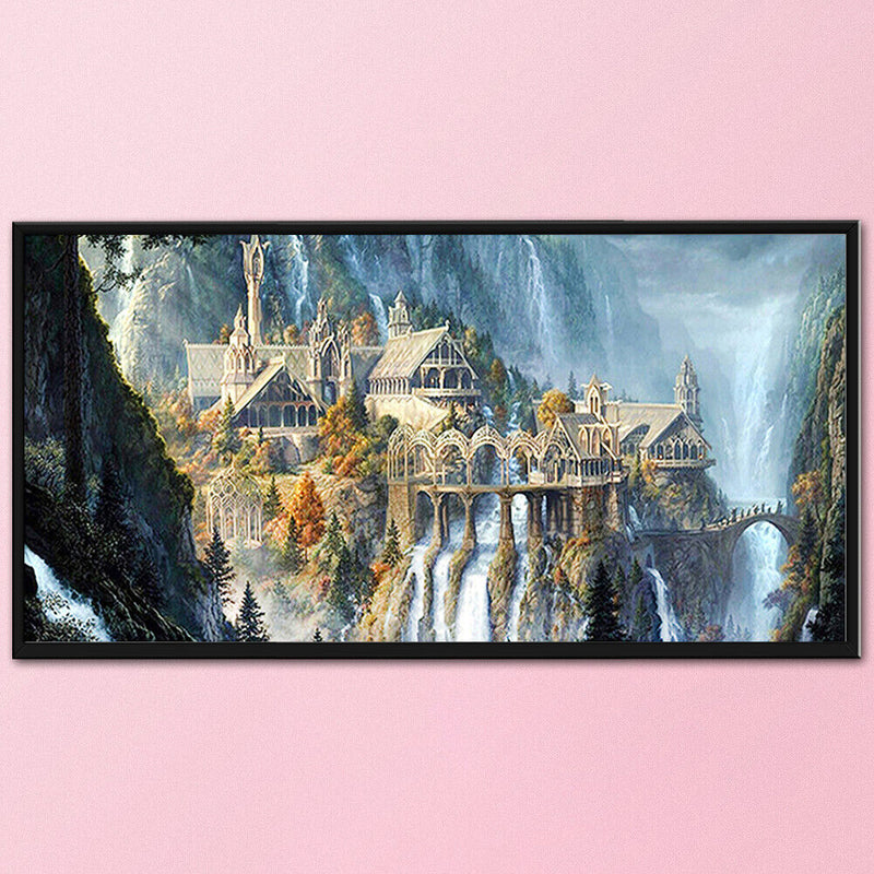 Canvas 11CT Wonderland Embroidery Kit Printed Still Life Cross Stitch DIY Gift