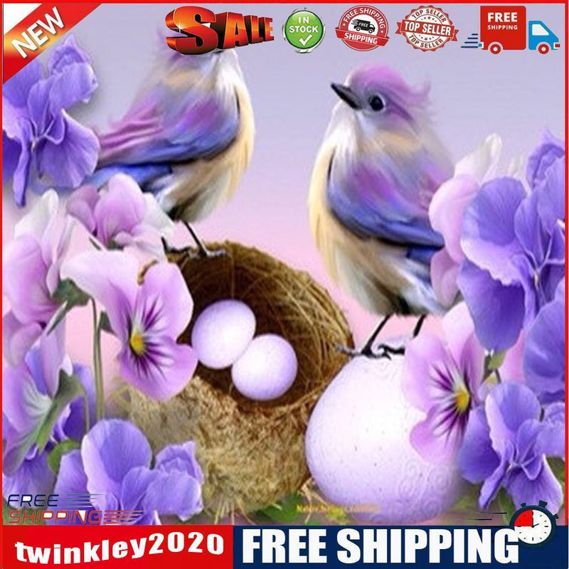 5D DIY Round Drill Diamond Painting Bird Cross Stitch Embroidery Mosaic Kit
