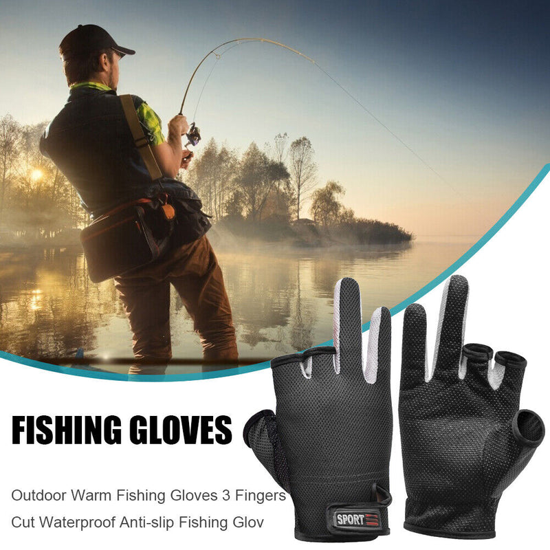 Fishing Gloves Men Women Outdoor Running Sports Anti-slip Fish Sunscreen Mitt