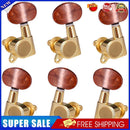 6pcs Guitar Tuning Pegs Enclosed Locking Closed Knob Machine Heads Tuners