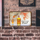 Home Wine Sheet Metal Drawing Metal Painting Tin Wall Home Poster Bedroom Sign