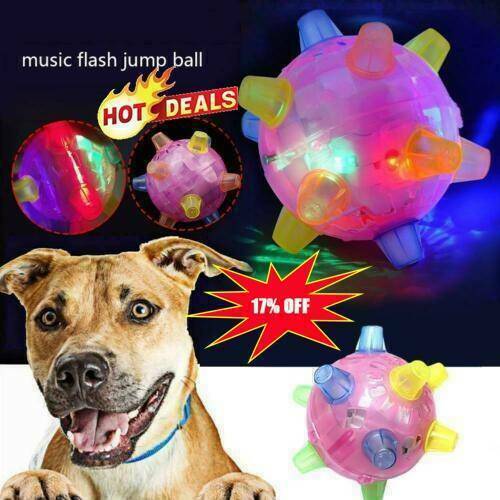 Electric Glow Jumping Activation Ball For Dog LED Light Flashing Bouncing  best