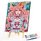 Oil Paint Painting Girl By Numbers Coloring Picture Drawing