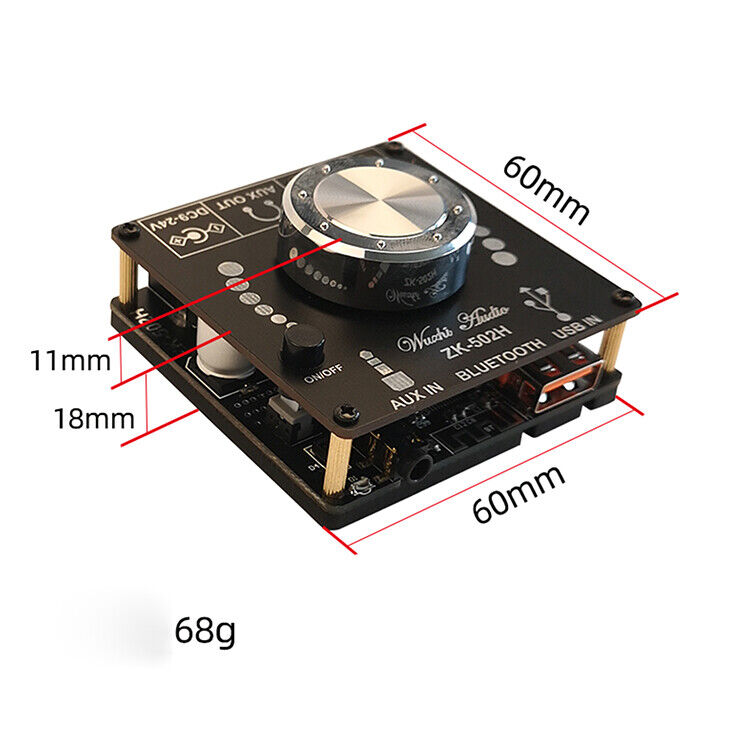HiFi Stereo Bluetooth 5.0 Digital Power Amplifier Board Module TPA3116 50Wx2