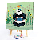 Oil Paint By Numbers Panda on Canvas Digital Paint Wall Artwork DIY Handicraft