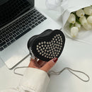 Fashion Rhinestone Shoulder Bag PU Chain Ladies Girl Small Phone Purse Handbags