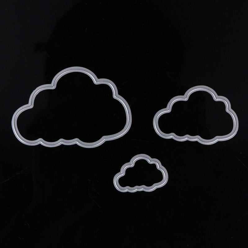 3 Clouds Metal Die Cuts Metal Cutting Dies Scrapbooking Embossing Folder Newly