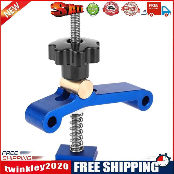 Woodwork T-Track Hold Down Clamp T-Slot Table Workbench Wood Fixture (Blue)