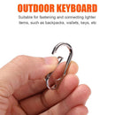 Zinc Alloy Carabiner D-Ring Key Chain Camping Keyring Hook Outdoor Travel Kit