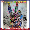 Scrawl Hand Oil Paint by Numbers Hand Painted Frameless Picture Home Ornament