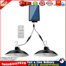 LED Solar Lamp Remote Ceiling Light Outdoor Garden Hanging Decor (B) Newly