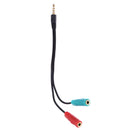 2 in 1 Splitter 4 Pin 3.5mm Audio Headphones Headphones 2 Female Female Female Head