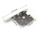 PCI Express SATA3.0 Adapter Riser Desktop Computer PCI-E X1 Extender Card Part