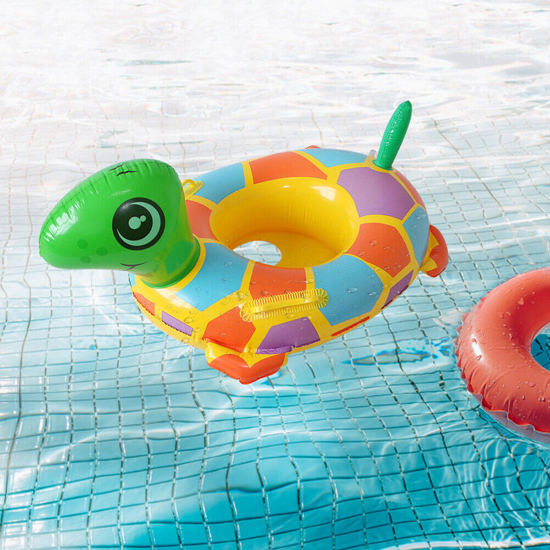 Baby Swimming Ring Seat Cute Inflatable Infant Kid Float Circle with Handle