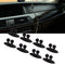 8Pcs Car Interior Clip Earphone Cable Clip Arrangement Panel Clamp(Black) Newly