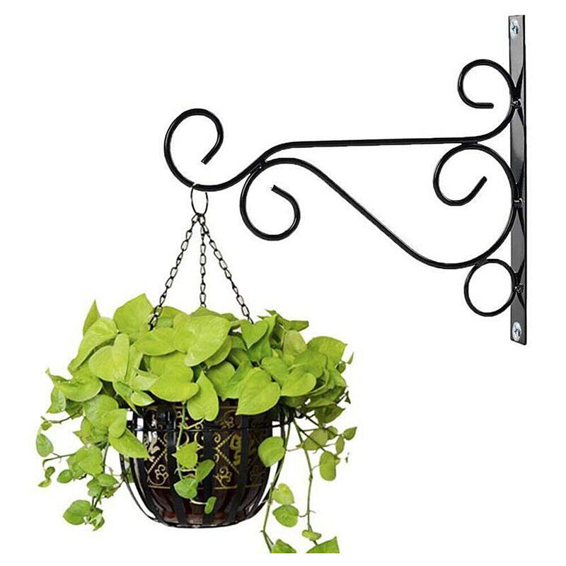Iron Hanging Baskets for Plants Flower Pot Basketball Balcony Garden Plant Hanger