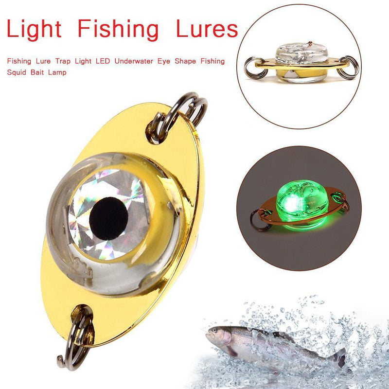 Fishing Lure Trap Light LED Underwater Eye Fishing Squid Bait Lamp (Green)