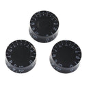 4pcs Acrylic Electric Guitar Volume Adjusting Rotary Knob Potentiometer Cap