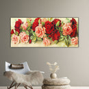 Rose Oil Paint By Numbers DIY Canvas Wall Art Picture Craft Home Decoration Gift