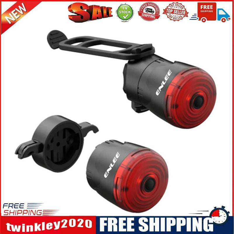 LED Bike Taillight USB Rechargeable Bicycle Smart Brake Sensing Rear Light