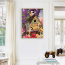 Bird House Oil Paint By Numbers Kits Canvas Picture Wall Art DIY Craft Coloring