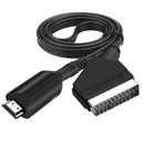HDMI-compatible To Scart Converter Video Audio Adapters For HD TV Portable