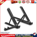 Foldable Laptop Stand Notebook Adjustable Riser Cooling Bracket (Black) Newly