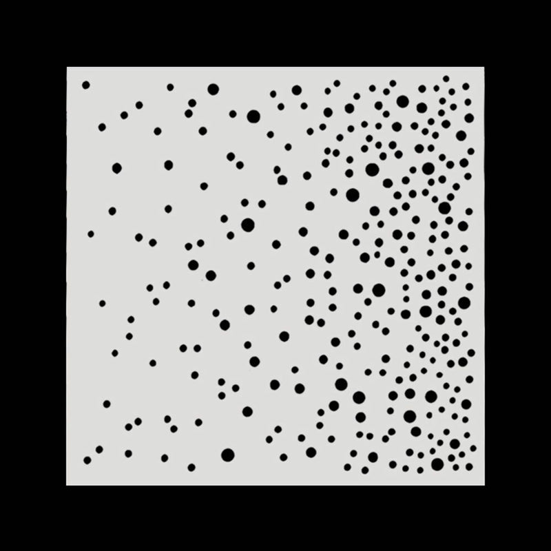 Decorative Drawing Paper Embossing Falling Snow Stencil Template Scrapbooking