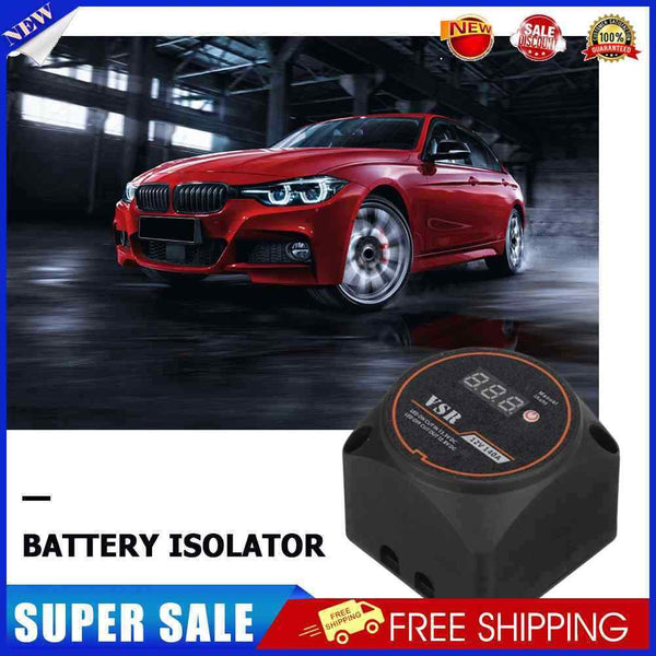 12V Smart Dual Battery Isolator Voltmeter Type Sensitive Relay for Auto RV Boat