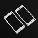 2pcs Guitar Curved Humbucker Pickups Frames Holder Mounting Rings(White) Newly